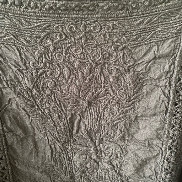 Ultra Pink Black Textured Blouse - Picture 7 of 8